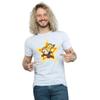Marvel Mens Kawaii Captain Marvel T-Shirt