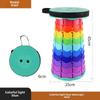 Adjustable Portable Folding Telescopic Stool for Outdoor Camping and Fishing