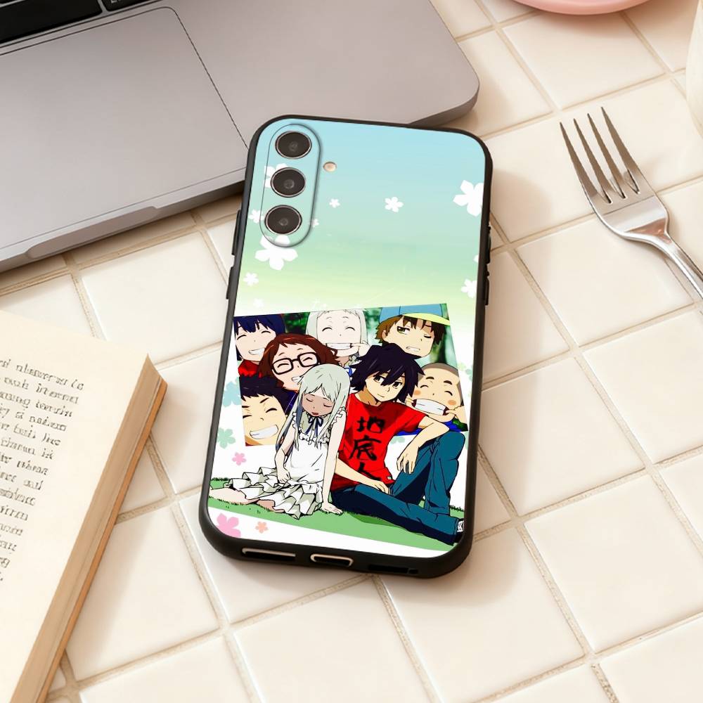 AnoHana M-Meiko Anime H-Honma  phone Case For Samsung Galaxy A73,A72,A71,A70,A53,A52,A51,Others Soft Black Shell