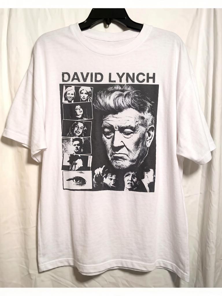 

David Lynch Graphic T-Shirt Black Film Collage Print Unisex Casual Tee Sm Fabric Regular Fit Short Sleeve Unisex s T-shirts 4XL