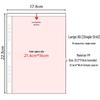 Transparent A4 and A5 Card Album Refills: 4-Pocket, 9-Pocket, 4-Inch Photo Pages