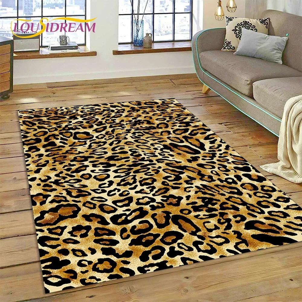 Colorful Zebra Stripe Leopard Tiger Carpet Rug for Bedroom Living Room Home Sofa Decoration,Children Game Large Decor Floor Mat