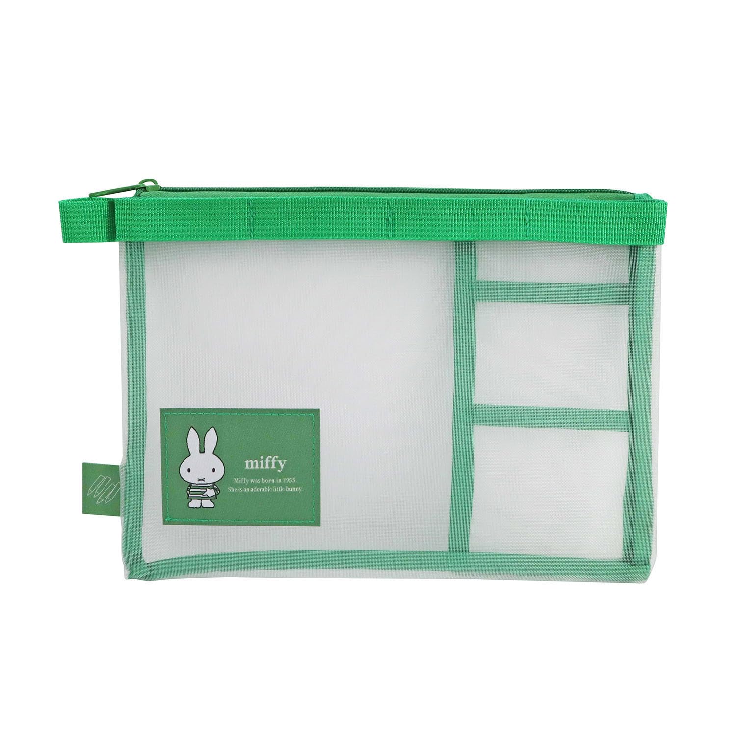 KUTSUWA Miffy Stationery Case C Green Pencil 1pc MF985C зелёный