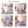 10pcs Square Laser Foldable Boxes Mini Gift Boxes Paper Boxes Iridescent Gift Boxes Candy Treat Boxes Favor Boxes Packaging Box Wedding Stuff Wedding