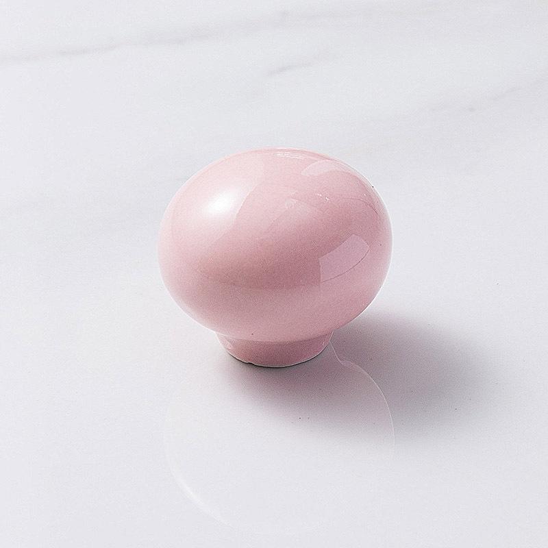 Maniglia Rotonda Semplice Moderna in Ceramica per Armadi e Mobili per Bambini