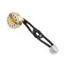 Fishing Reel Handle Aluminium Alloy Handle Double Color Handle For Baitcasting Hole Size 8x5mm Length 115 MM