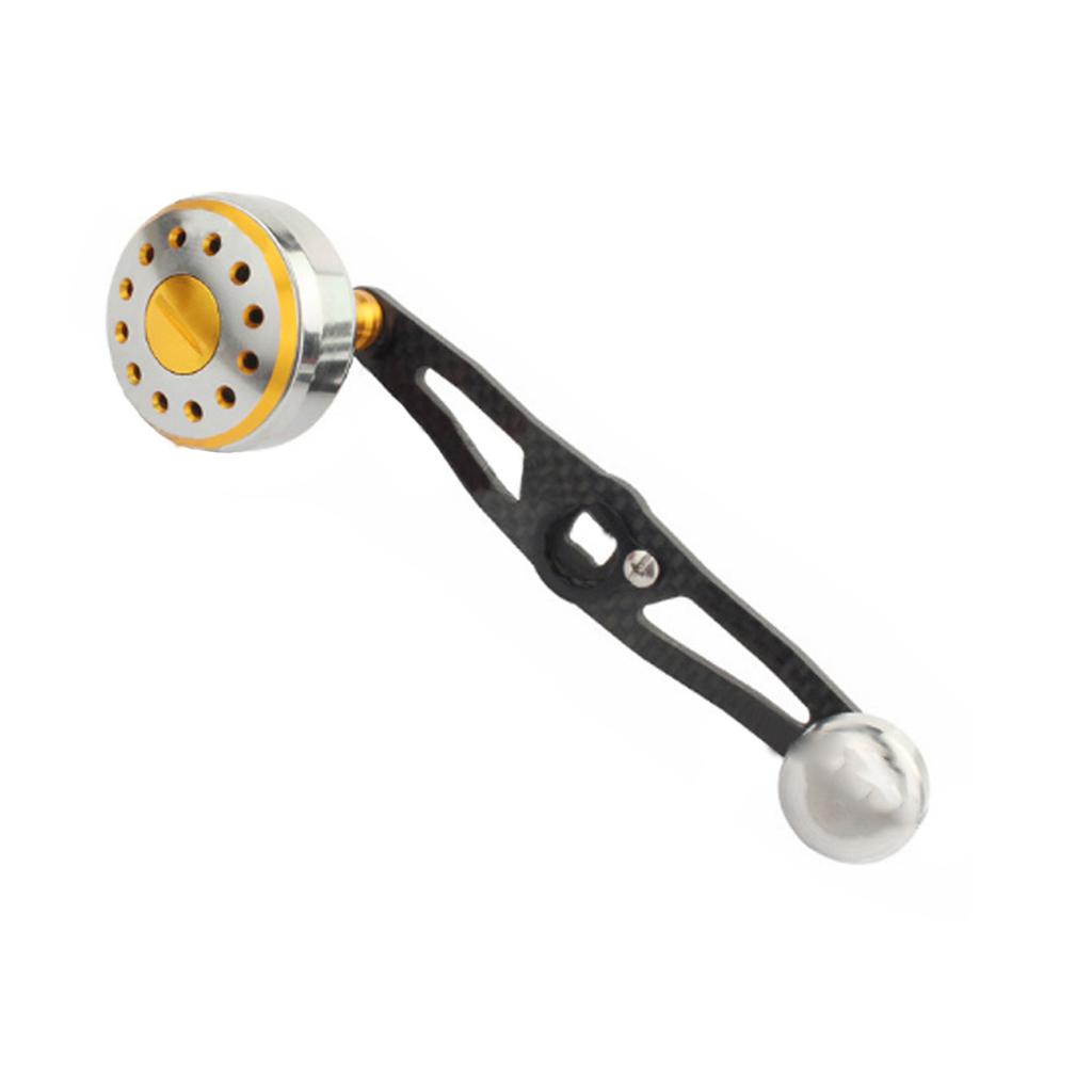 Fishing Reel Handle Aluminium Alloy Handle Double Color Handle For Baitcasting Hole Size 8x5mm Length 115 MM