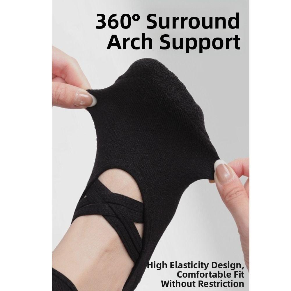 Breathable Yoga Socks Cotton Strappy Grip Sock New Pilates Socks  Ballet
