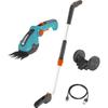 ComfortCut Li Grass Shear Kit + Telescopic Handle + Wheels - 3.6 V/3.0 Ah - Blade Protection USB-C Cable- 9889-20