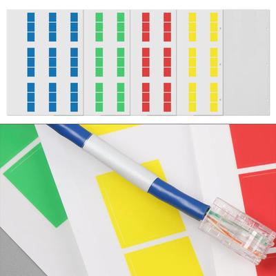 Outil Marqueur de Réseau de Fils Auto-adhésif Étiquettes de Câbles Autocollants Organiseurs de Fibres Étiquettes d'Identification