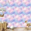 Watercolor Galaxy Lavender Wallpaper, Soft Forms 50x1000
