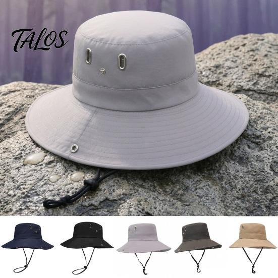Sun Hat for Hiking Extra Wide Brim Men Women, Quick Dry Bucket Cap with Adjustable Outdoor Headwear Breathable Vents, Wind Cord Snap Flip Fishing