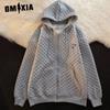 Early Autumn Hooded Sweatshirt Women's Loose Versatile Design Long Sleeve Cardigan Jacket