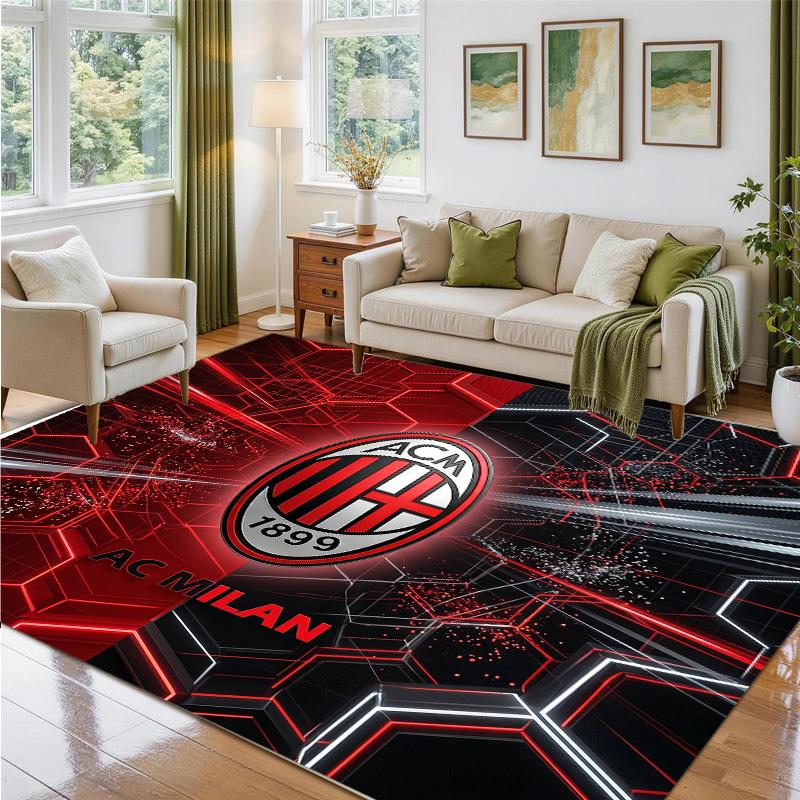 AC Milan Design Crystal Velvet Rug Soft Decorative Mat for Bedroom Entrance