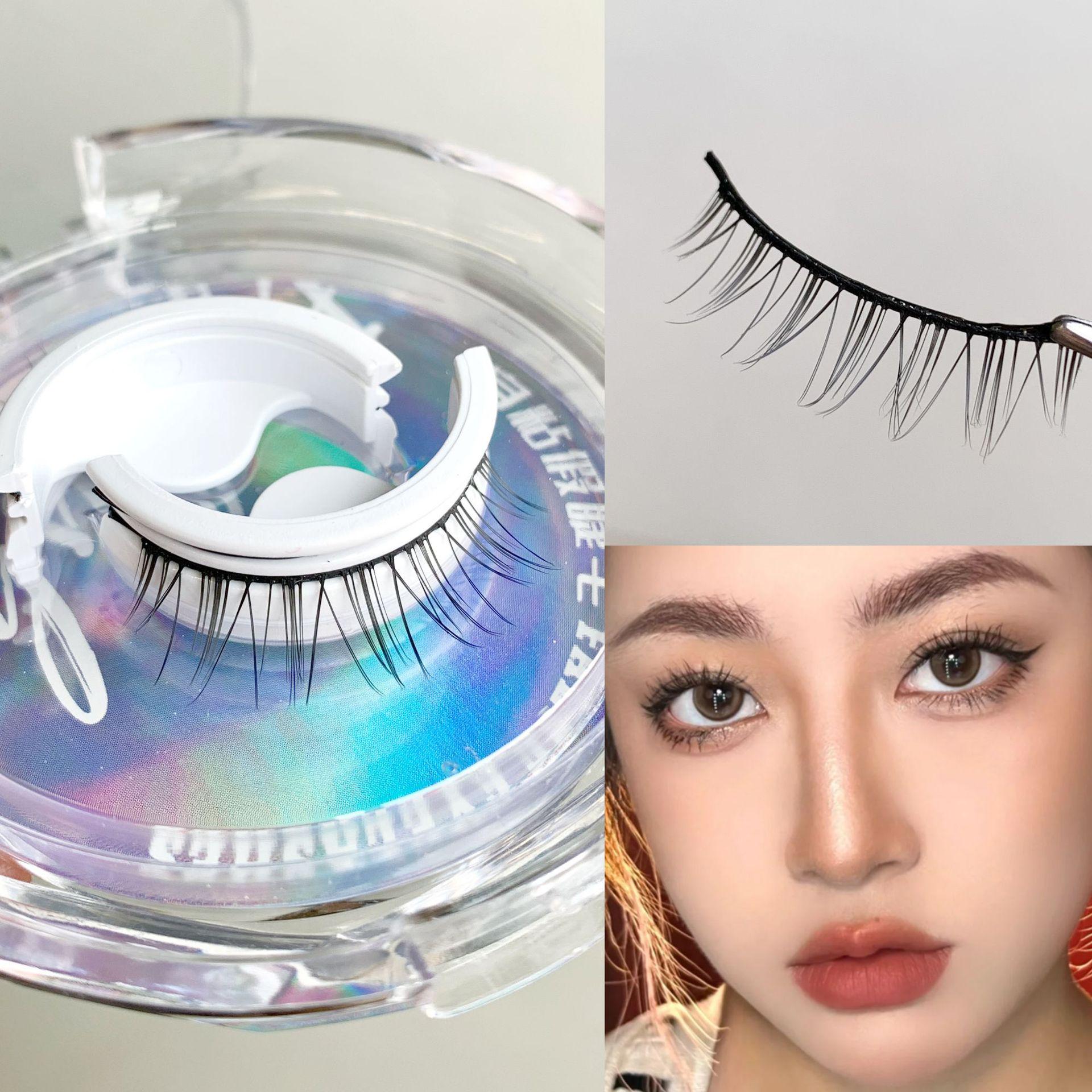 

BQI Natural Style Reusable Self-Adhesive Manga Hybrid False Eyelashes