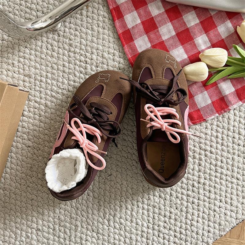 2025 Summer New Lace-up Soft-soled Forrest Gump Shoes Casual Sports Shoes Mesh Breathable Thin-soled Racing Shoes German Training Shoes