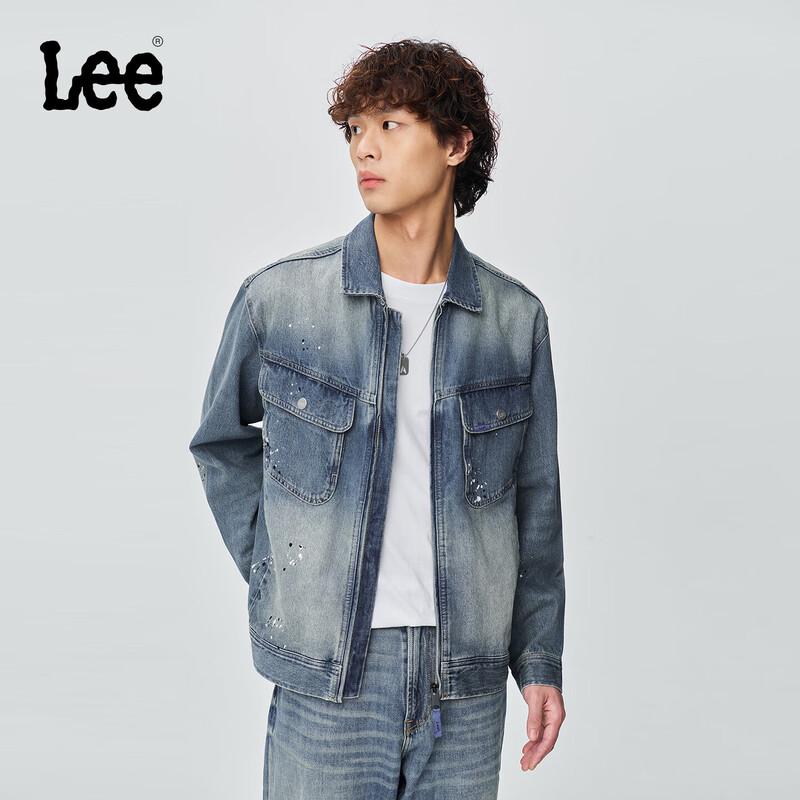 Lee Men's Retro Ink Splash Denim Jacket