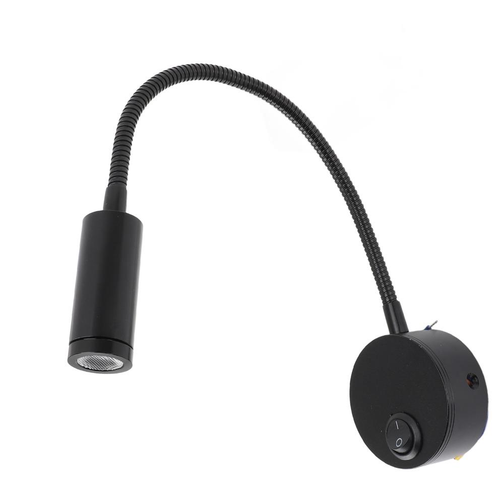 Gooseneck Reading Light Wall Mounted Wall Lamp Easy Installation LED Wall Light Reading