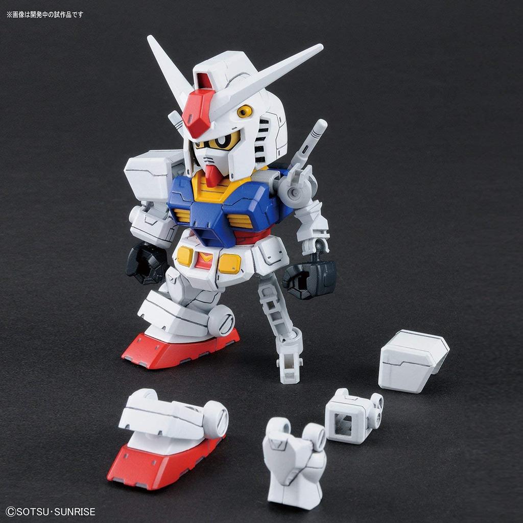 SD Gundam Cross Silhouette Gundam Cross Silhouette Rama Zestaw Modelu Plastikowego RX-78-2 i Zestaw, Wstępnie Pokolorowany