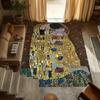 Tappetino Tappeto Tappeto Decorazione Casa Soggiorno Tappeto per Pavimento Klimt Pattern Pittura Design Oro Tappeto per Interni Camera da Letto Decorazione