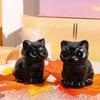Kristall sitzende Katzen Statue Figuren Kätzchen Skulptur Katzen Dekorationen Schmuckstück für Büro Raum Haus Schreibtisch Dekorationen