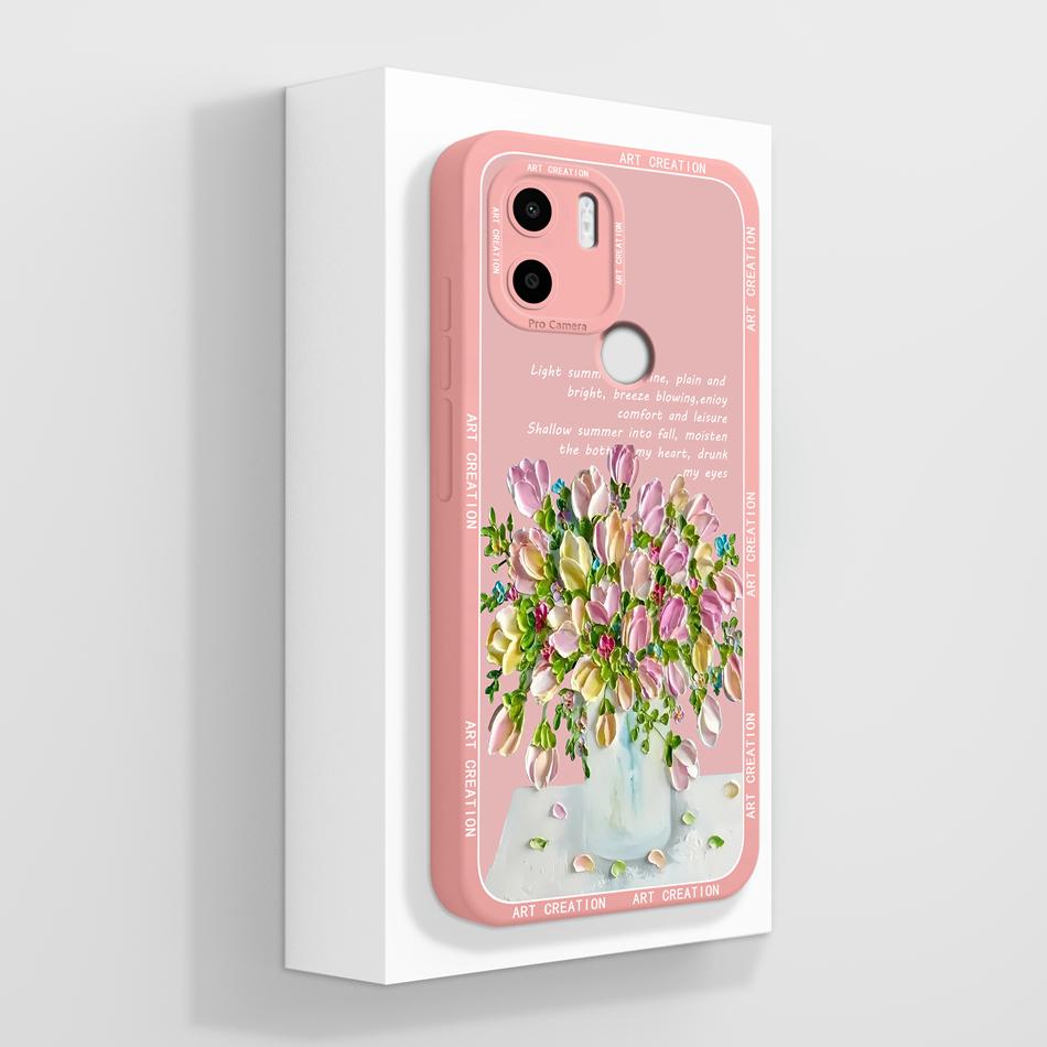 For Xiaomi Redmi A1 Plus Phone Case Fantasy Full Protection Soft Liquid Silicone Anti Drop Back Cover For RedmiA1 A 1 A1+ Funda