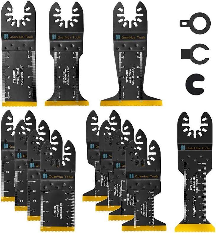 Multitool Electric Saw Blade Set for Woodworking and Metal Cutting