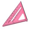 7 Inch Triangular Ruler Plastic Material 45 90 Degree Angle Square for Woodworking Measurement