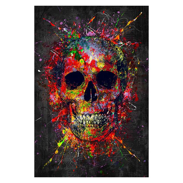

Абстрактные Красочные Поп-Арт Террор Скелет Плакат и Эстамп Уличные Граффити Искусство Картина Маслом Стена 21cm×30cm NoFrame