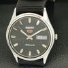 JAPAN VINTAGE SEIKO 5 AUTOMATIC 6309A MENS BLACK COLOR DIAL WATCH a701643-5 R206c-a701643