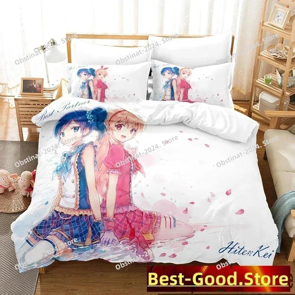 3D Print Aikatsu Idol Activity Anime Bedding Set Boys Girls Twin Queen King Size Duvet Cover Pillowcase Bed boys Adult