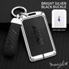 BBKX7 Zinc Alloy Leather Car Key Case Protector Shell Bag For BMW M M3 M5 M4 Series X1 X3 X5 X6 X7 535le Auto Keychain Accessories