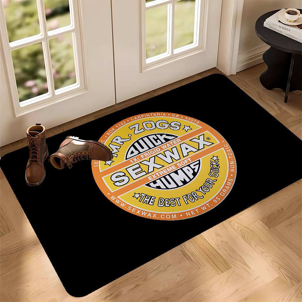 Mr Zogs Surfing Sex Wax Long Rugs Cheaper Anti-slip Modern Living Room Balcony Printed Bedside Area Rugs