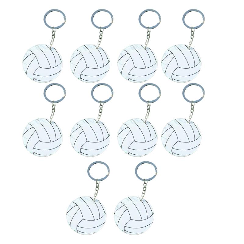 User Friendly Acrylic Sporty Keychains Football Baseball Basketball Rugby Enthusiasts Safe Material