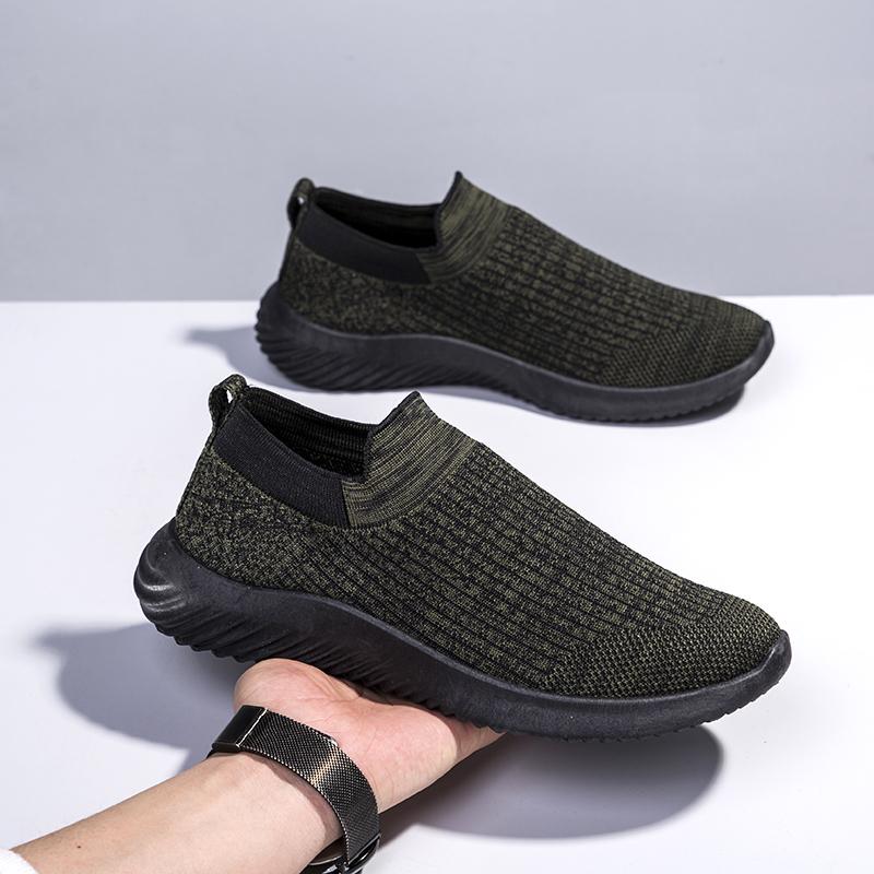Fashion Solid Color Socks Breathable Sneakers 2024 Spring New Mesh Large Size Men' Casual Shoes Fashion Trend Versatile Skateboard Shoes