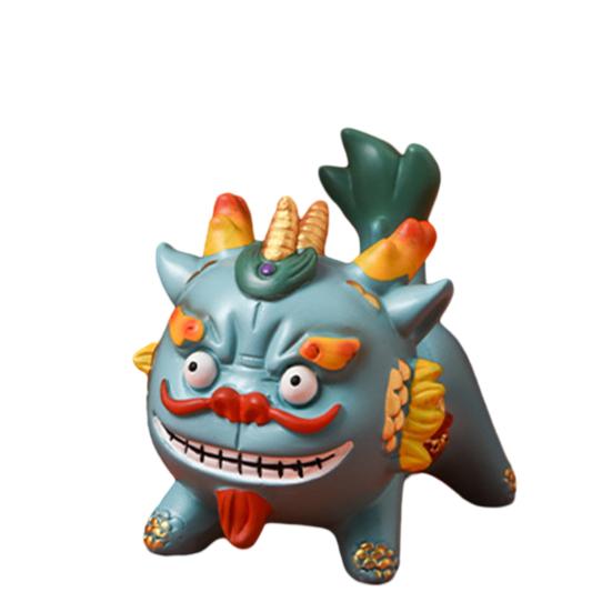 Halter im Sternzeichen-Stil, lebendige Farben, Cartoon-Drachen-Design, handgefertigte Harz-Dekoration, Telefonhalterung