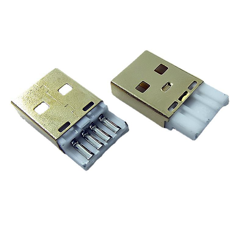 Gold-Plated USB Micro Type-C Connector: High-End Keyboard, Flash Drive, Headphone Amplifier, Mobile Phone Data Cable.