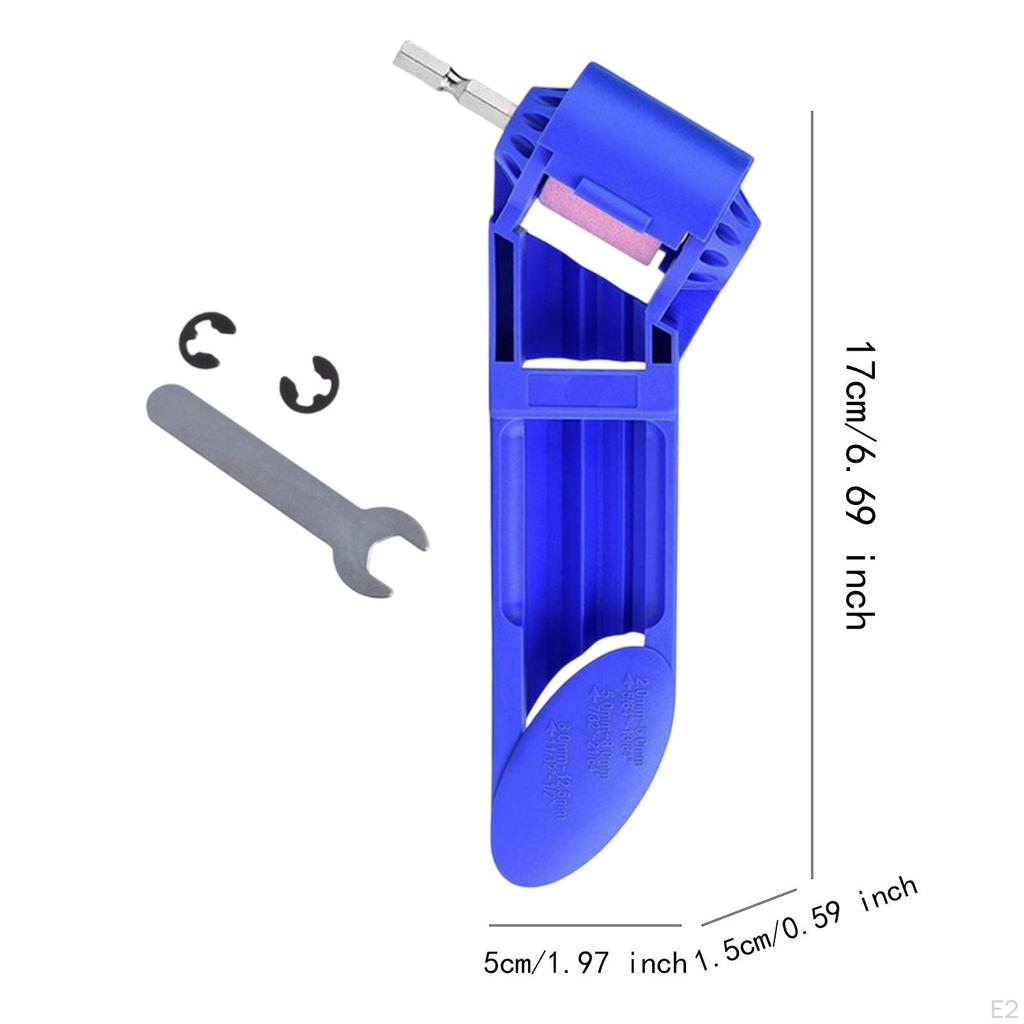 Bit Schärfer Bohrschleifer Schleifwerkzeug für 2,0-12,5mm Eisenbasis 6,35mm Sechskantschaft Spiralbohrer