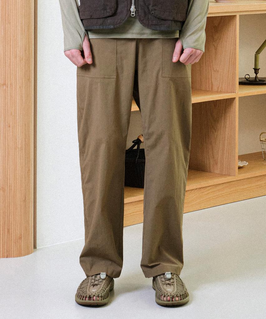 HELEMENT Comfy Straight Pants (Tan)