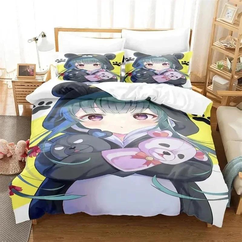 Anime Kuma Kuma Kuma Bear 3D NEW Duvet Cover Pillowcase Bedding Set Adult Girl Bedroom Decoration Children Single Double Large