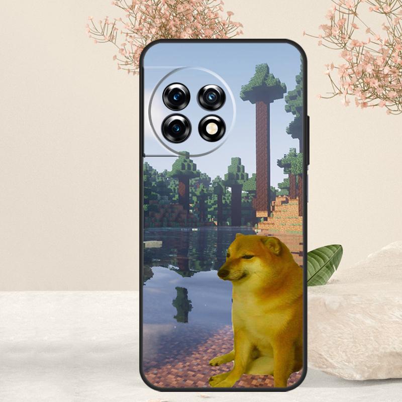 Funny Cheems Doge Case For OnePlus 15 R 13 13T 13R 12 12R 11 10T 8T 9 10 Pro Nord 5 CE 4 2 3 Lite N20 N30 Cover