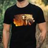 T-Shirt Herren Kamel als Feuerwehrmann Motiv Baumwolle Größe XS bis 5XL