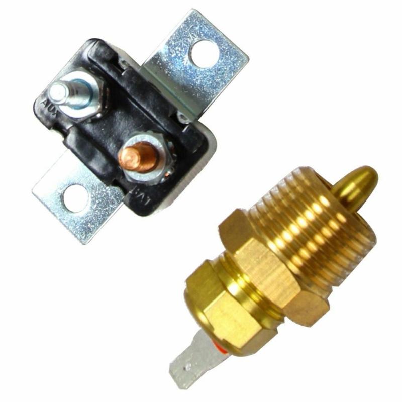 Adjustable Electric 12V Radiator Fan Thermostat Control Relays Wire Harness Kit