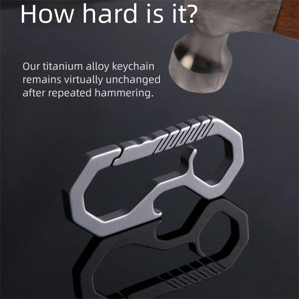 Lightweight Car Key Chain Special Shapes Men's Outdoor Keyring Bottle Opener Keychain  Men