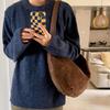 Retro Knödeltasche für Damen Neue Mode Schulter-Umhängetasche Herbst Winter Vielseitige Lässige Handtasche