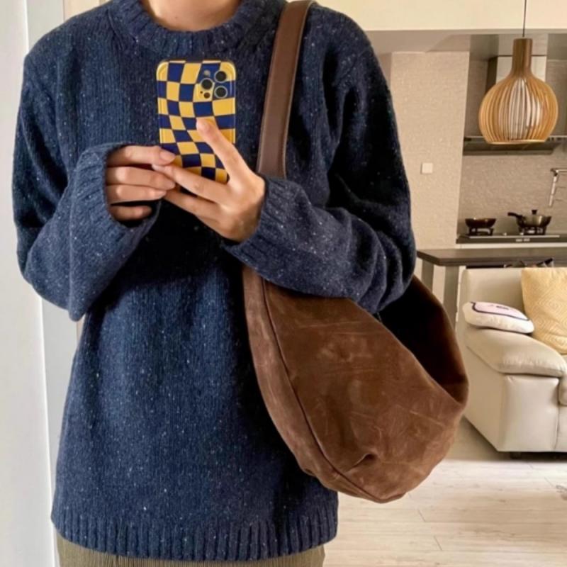 Retro Knödeltasche für Damen Neue Mode Schulter-Umhängetasche Herbst Winter Vielseitige Lässige Handtasche