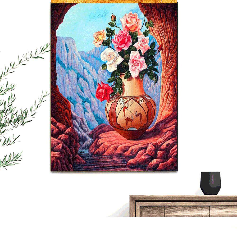 Diamant-Mosaik-Anzeige, Blumen-Heimdekoration, Diamant-Stickerei für Kinderbild