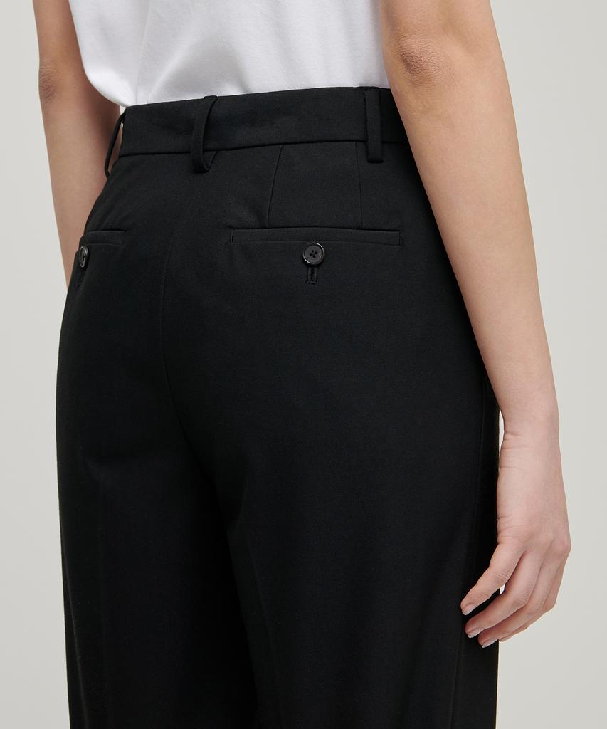 MUSINSA STANDARD WOMAN Women'S Wide Hidden Banding Slacks [Black]