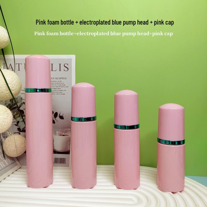 60ml Pink Travel Foaming Intimate Mousse Dispenser Bottle for Eyelash Cleanser