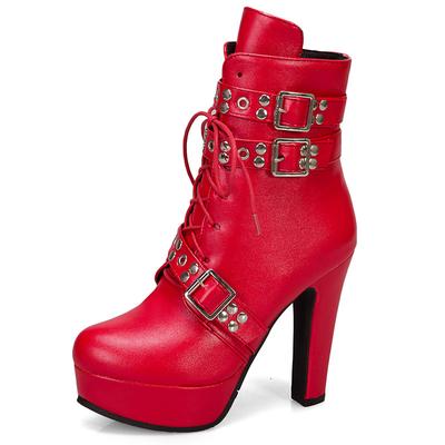 Fashion Sexy High Heel Ankle Boots 2024 Autumn Winter Thick with Short Boots 12 Cm Super High Heels Women's Boots Customized Botte Femme